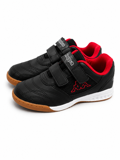 Кроссовки детские Kappa Kids Velcro Indoor черные с красным на липучках 30 (4068365904186) - изображение 5