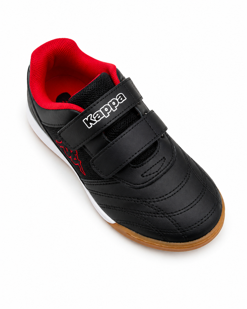 Кроссовки детские Kappa Kids Velcro Indoor черные с красным на липучках 30 (4068365904186) - изображение 6