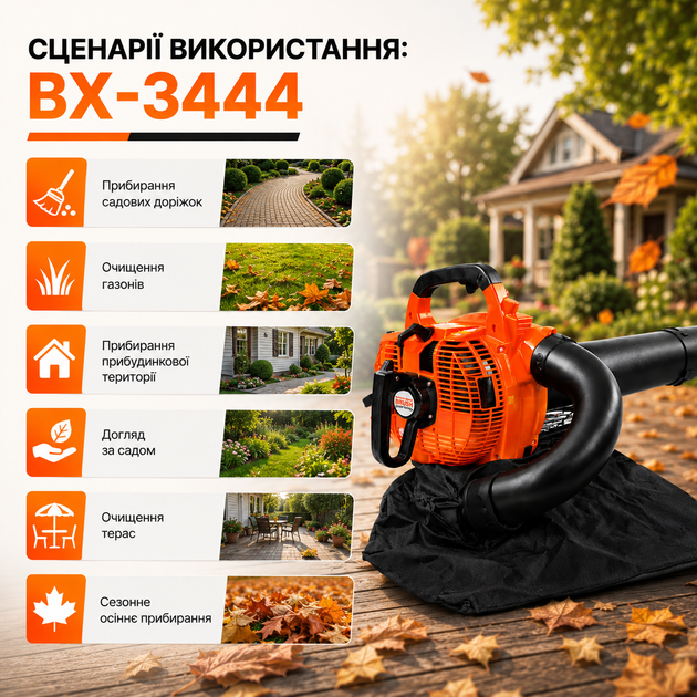 Бензиновая воздуходувка BX-3444 - изображение 7