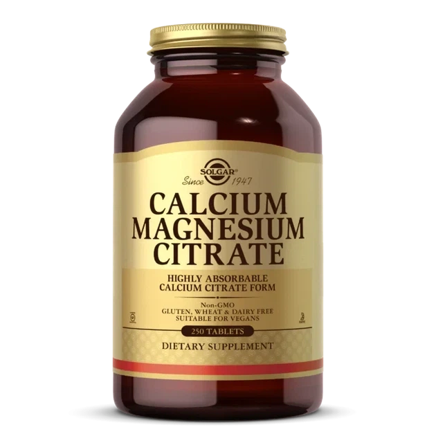 Цитрат кальция и магния Solgar (Calcium Magnesium Citrate) 250 таблеток - Фото 1 Цитрат кальция и магния Solgar (Calcium Magnesium Citrate) 250 таблеток - изображение 1