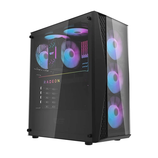 Корпус комп'ютерний Darkflash DK352 Plus + 4 вентилятори Black - Фото 8 Корпус комп'ютерний Darkflash DK352 Plus + 4 вентилятори Black - зображення 8