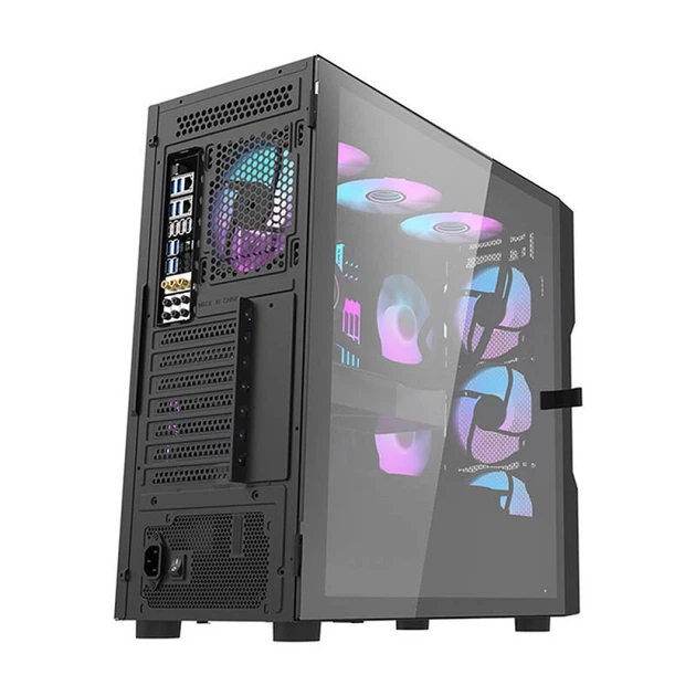 Корпус компьютера DARKFLASH DK431 Mesh + 4 вентилятора ARGB Black (DK431 Mesh Black) - изображение 5