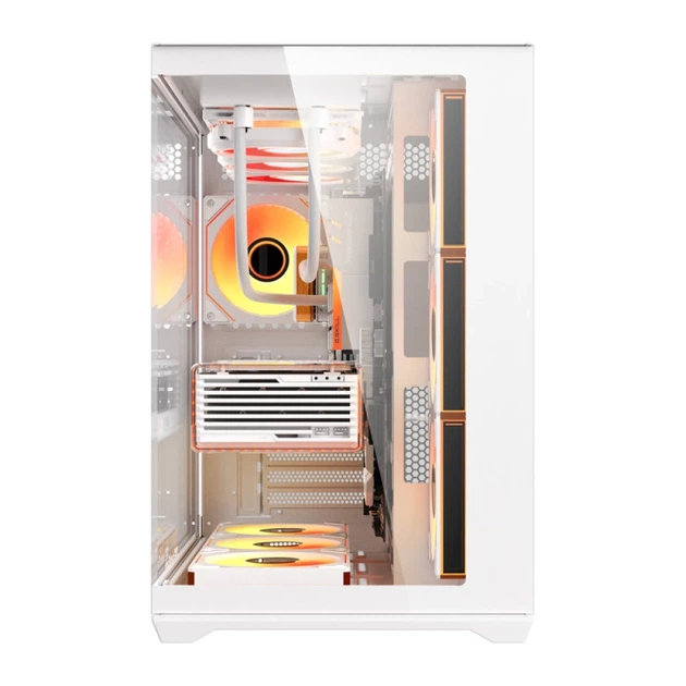 Корпус компьютерный DarkFlash C280 White с 7 вентиляторами (C280 WHT +7F) - Фото 6 Корпус компьютерный DarkFlash C280 White с 7 вентиляторами (C280 WHT +7F) - изображение 6