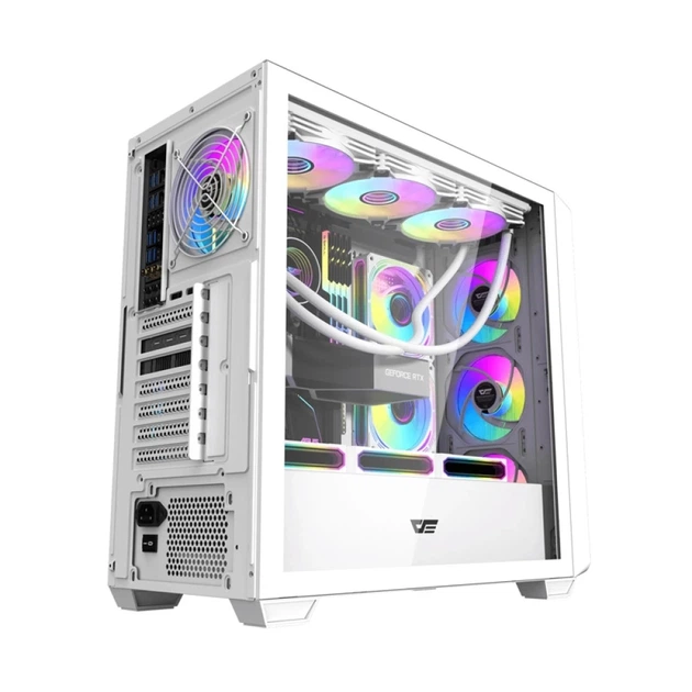 Корпус комп'ютерний DARKFLASH DS900WD ATX White (DS900WD) - зображення 3