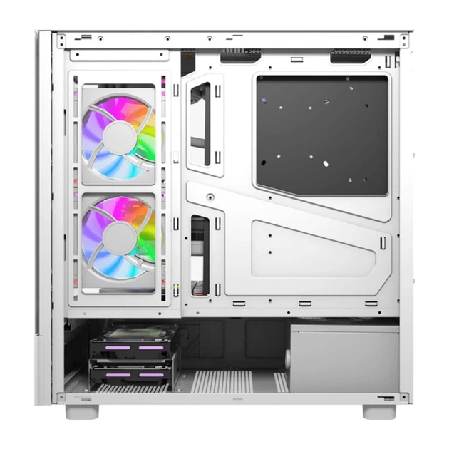 Корпус компьютера DarkFlash DS950V White с дисплеем + 6 вентиляторов - изображение 8