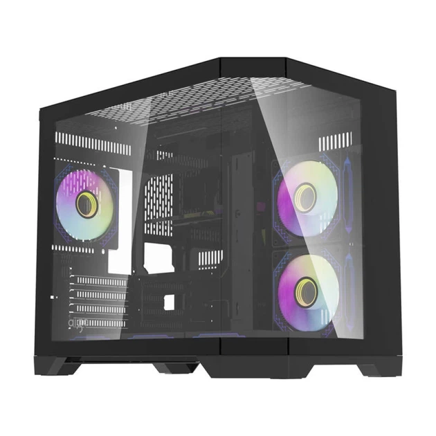 Корпус комп'ютера Darkflash FT418 Black + 6 вентиляторів ARGB (FT418) - Фото 1 Корпус комп'ютера Darkflash FT418 Black + 6 вентиляторів ARGB (FT418) - зображення 1