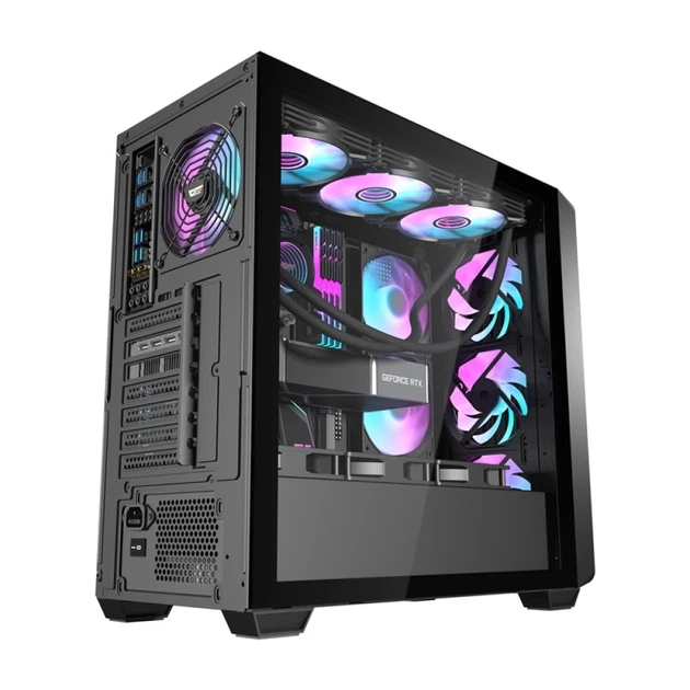 Корпус компьютера Darkflash DS900WD + 4 вентилятора Black (4711527004612) - изображение 6