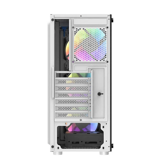 Корпус комп'ютерний Darkflash DK151 + 3 вентилятори RGB White (DK151) - зображення 7