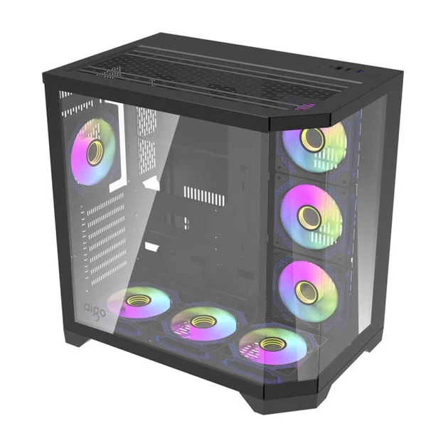 Корпус комп'ютерний Darkflash FT418 Pro Black + 7 вентиляторів ARGB (FT418 PRO Black) - зображення 8