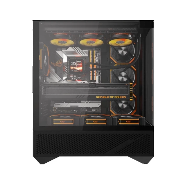 Корпус компьютерный Darkflash DY460 Black с 4 вентиляторами ARGB (DY460) - изображение 4