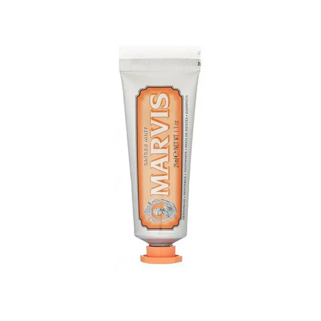 Зубная паста Marvis Ginger Mint 25 мл с имбирем и мятой, итальянская паста с фтором и ксилитом для ежедневного очищения зубов - изображение 6