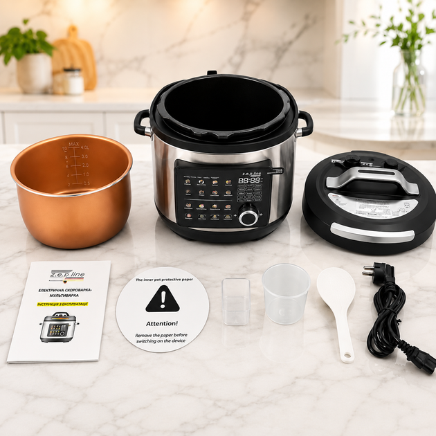Скороварка-мультиварка Zepline ZP-00370 на 7 л, 24 програми, 2200 Вт - изображение 5