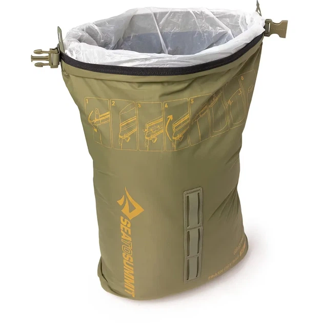 Гермомішок для сміття Sea to Summit Trash Dry Bag 10 L Burnt olive (100088947) - Фото 2 Гермомішок для сміття Sea to Summit Trash Dry Bag 10 L Burnt olive (100088947) - зображення 2