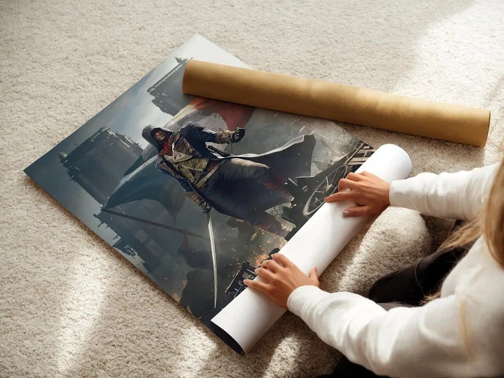 Постер Кредо ассасина: Единство, Assassin's Creed: Unity, декор в комнату геймера, A3 42×30 см (id0703) - изображение 3