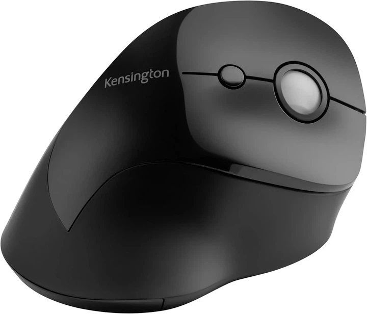 Беспроводная вертикальная мышь Kensington Pro Fit Ergo Vertical / USB / Радиоканал / 1600 DPI / 6 кнопок / Эргономичный дизайн / Черная (102062388) - Б/У - изображение 2