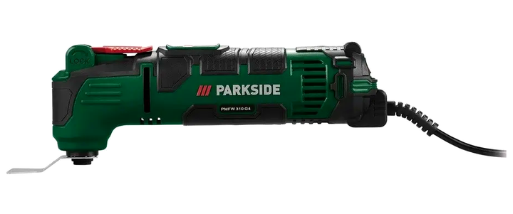 Многофункциональный инструмент реноватор 310 Вт для дома в кейсе Parkside СS-0045 - Фото 4 Многофункциональный инструмент реноватор 310 Вт для дома в кейсе Parkside СS-0045 - изображение 4