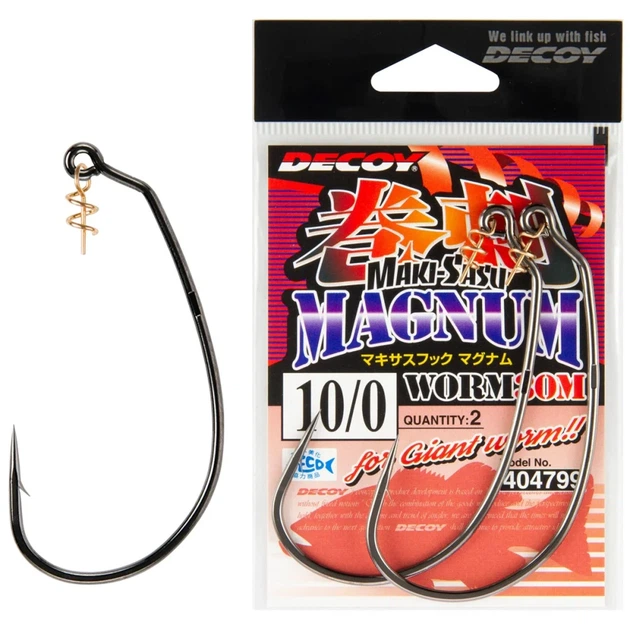Крючок Decoy Worm30M Makisasu Hook Magnum #10/0 (2 шт/уп) - Фото 1 Крючок Decoy Worm30M Makisasu Hook Magnum #10/0 (2 шт/уп) - изображение 1