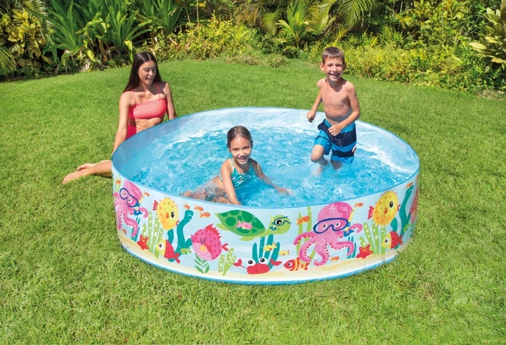 Дитячий круглий каркасний басейн Intex 56452 (183 х 38 см) Океан (21-9-56452) - зображення 5