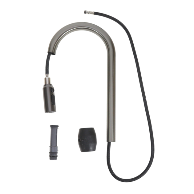 Кухонна мийка багатофункціональна Mixxus MH7546-SET-07 DECOR NANO-BLACK з вбудованим змішувачем - зображення 8