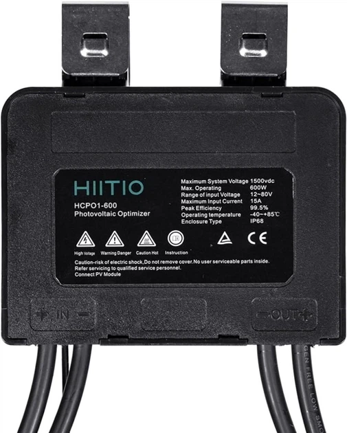 Оптимизатор мощности для солнечных панелей Hiitio HCP01-600 600W 15A 12-80V - Фото 4 Оптимизатор мощности для солнечных панелей Hiitio HCP01-600 600W 15A 12-80V - изображение 4