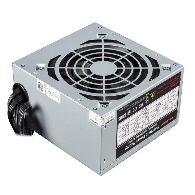 Блок питания Prologix APFC 400W вентилятор 120 мм ATX Bulk Grey - Фото 6 Блок питания Prologix APFC 400W вентилятор 120 мм ATX Bulk Grey - изображение 6