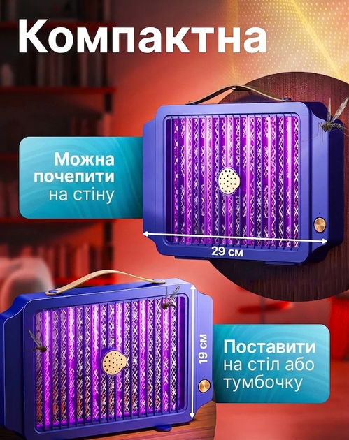 Антимоскітна лампа на акумуляторі Mosquito Killing Lamp BG-009 ультрафіолетовий знищувач комах та комарів електричний - Фото 2 Антимоскітна лампа на акумуляторі Mosquito Killing Lamp BG-009 ультрафіолетовий знищувач комах та комарів електричний - изображение 2
