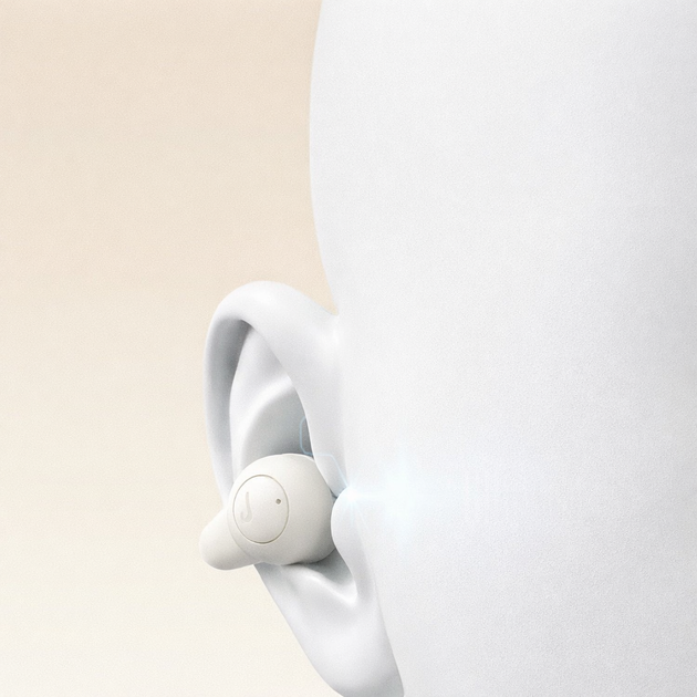 Наушники беспроводные Baseus Bass BC1 Open-Ear TWS Bluetooth 6.0 IP55 38год белые - Фото 2 Наушники беспроводные Baseus Bass BC1 Open-Ear TWS Bluetooth 6.0 IP55 38год белые - изображение 2