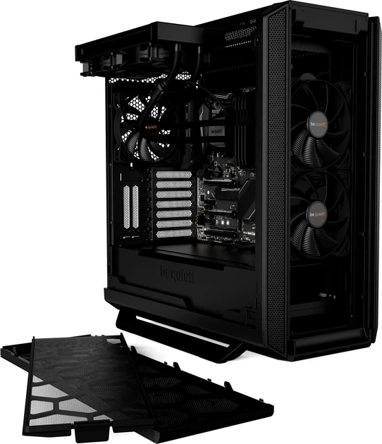 Корпус be quiet! Silent Base 802 (BG039) / Midi-Tower / без БП / E-ATX, ATX / 3х140мм Pure Wings 2 / USB Type-C / Mesh-панели / Черный (102111648) - изображение 3