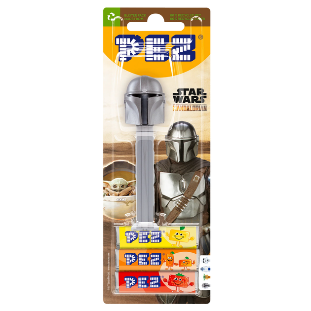 Конфеты PEZ Star Wars Dispenser Mandalorian и фруктовым драже 25,5 г - Фото 1 Конфеты PEZ Star Wars Dispenser Mandalorian и фруктовым драже 25,5 г - изображение 1