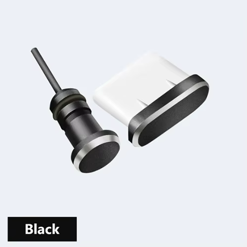 Пылезащитная заглушка 2шт для телефона Вилка в Type-C Порт и гнездо для наушников 3,5 мм - Фото 1 Пылезащитная заглушка 2шт для телефона Вилка в Type-C Порт и гнездо для наушников 3,5 мм - изображение 1