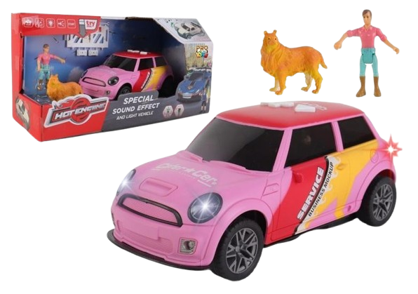 Модель автомобіля ProKids Вуличне божевілля + 2 фігурки Рожева HJ-X07 (5903943006304) - зображення 2