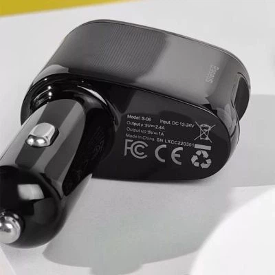 FM модулятор Baseus FM Launcher Locomotive 3.4 A 2 USB (CCHC000001) - изображение 10