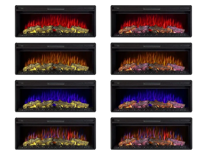 Линейный электрокамин ArtiFlame AF42 Multicolor 3D визуализации пламени 5 цветов со звуком с обогревом - изображение 5