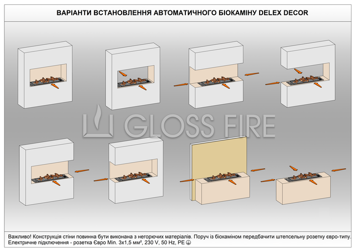 Автоматичний біокамін Dalex L800 Decor С1 Gloss Fire - зображення 9