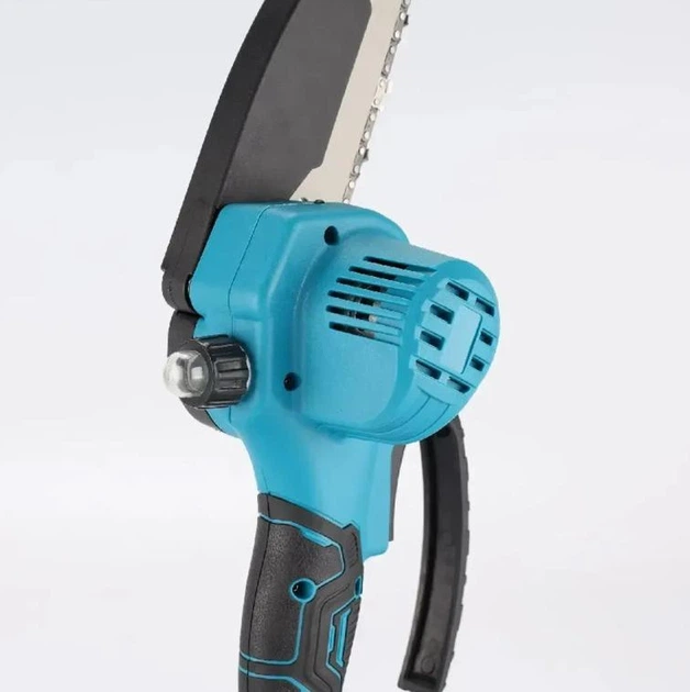 Аккумуляторная пила 8" в кейсе + 2 АКБ 48V, Синяя / Цепная пила на аккумуляторе / Мини пила / Электропила для обрезки веток - зображення 5