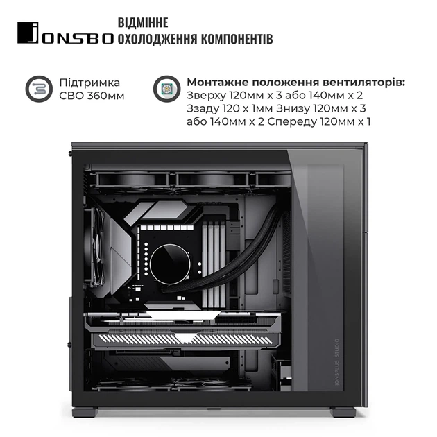 Корпус JONSBO D41 MESH SC Black - изображение 3