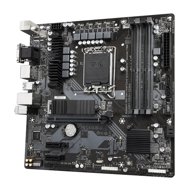 Материнська плата GIGABYTE B760M DS3H DDR4 (s1700, Intel B760, DDR4, mATX) - зображення 2