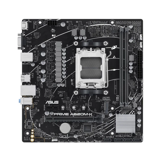 Материнская плата ASUS PRIME A620M-K (sAM5, AMD A620, DDR5, mATX) - изображение 4