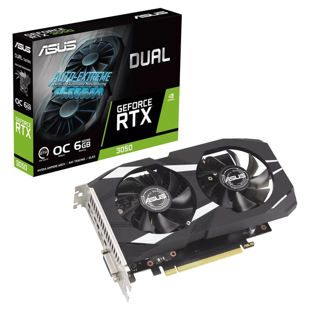 Видеокарта ASUS Dual GeForce RTX 3050 OC Edition 6GB GDDR6 (DUAL-RTX3050-O6G) - Фото 10 Видеокарта ASUS Dual GeForce RTX 3050 OC Edition 6GB GDDR6 (DUAL-RTX3050-O6G) - изображение 10