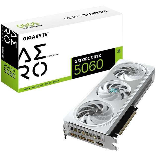 Відеокарта Gigabyte GeForce RTX 5060 Aero OC 8G (GV-N5060AERO OC-8GD) - зображення 10