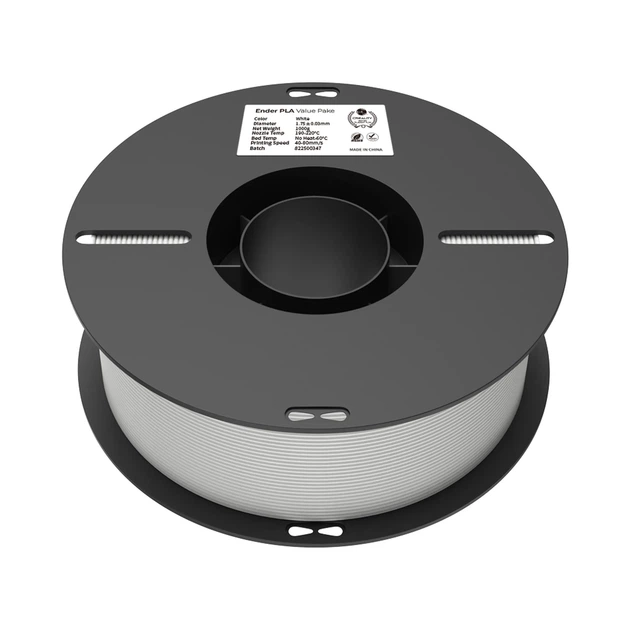 PLA Filament (пластик) для 3D принтера CREALITY 2x1кг, 1.75мм, черный и белый - Фото 7 PLA Filament (пластик) для 3D принтера CREALITY 2x1кг, 1.75мм, черный и белый - изображение 7