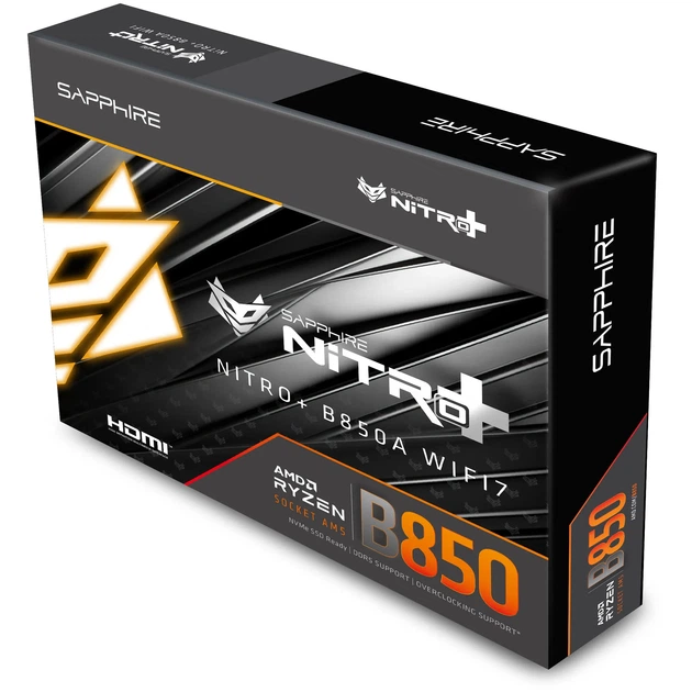 Материнська плата Sapphire NITRO+ B850A WIFI7 (sAM5, AMD B850, DDR5, ATX) - Фото 7 Материнська плата Sapphire NITRO+ B850A WIFI7 (sAM5, AMD B850, DDR5, ATX) - зображення 7