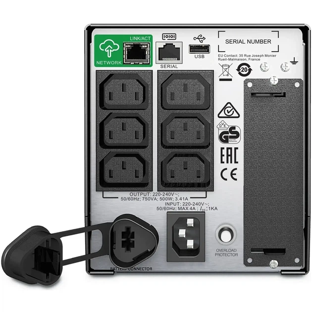 ИБП (UPS) APC Smart-UPS 750VA LCD SmartConnect (SMT750IC) - изображение 2