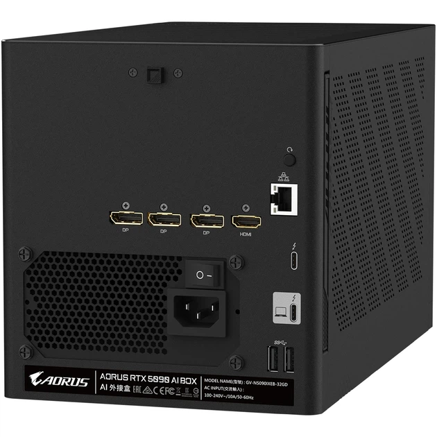 Відеокарта GIGABYTE Nvidia GeForce RTX 5090 AORUS AI BOX 32G (GV-N5090IXEB-32GD) - Фото 9 Відеокарта GIGABYTE Nvidia GeForce RTX 5090 AORUS AI BOX 32G (GV-N5090IXEB-32GD) - зображення 9