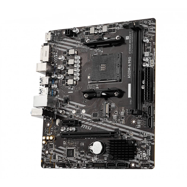 Материнська плата MSI PRO A520M-A PRO (sAM4, AMD A520, DDR4, mATX) - зображення 2