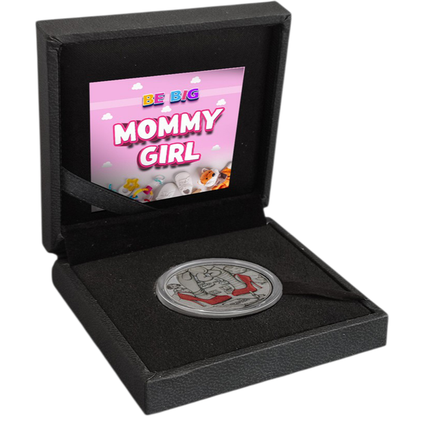 Колекційна рельєфна монета "MOMMY GIRL - Донечка" 15,55 г срібло - Фото 3 Колекційна рельєфна монета "MOMMY GIRL - Донечка" 15,55 г срібло - зображення 3
