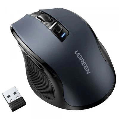 Мишка Ugreen MU006 Ergonomic Wireless Gray/Black (15063) - Фото 2 Мишка Ugreen MU006 Ergonomic Wireless Gray/Black (15063) - зображення 2