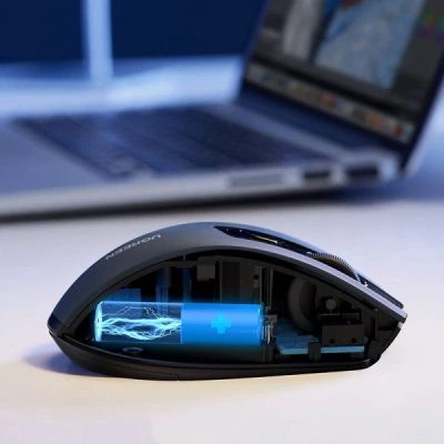 Мишка Ugreen MU006 Ergonomic Wireless Gray/Black (15063) - Фото 10 Мишка Ugreen MU006 Ergonomic Wireless Gray/Black (15063) - зображення 10