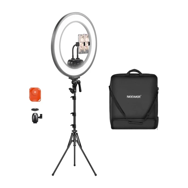 Лампа кольцевая LED Neewer RL45B 45W 18" (6976831834197) - Фото 1 Лампа кольцевая LED Neewer RL45B 45W 18" (6976831834197) - изображение 1