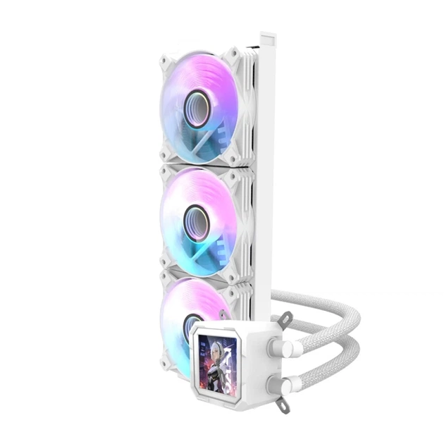 Водяное охлаждение Darkflash DV360S 3x120mm White (DV360S WHITE) - изображение 2
